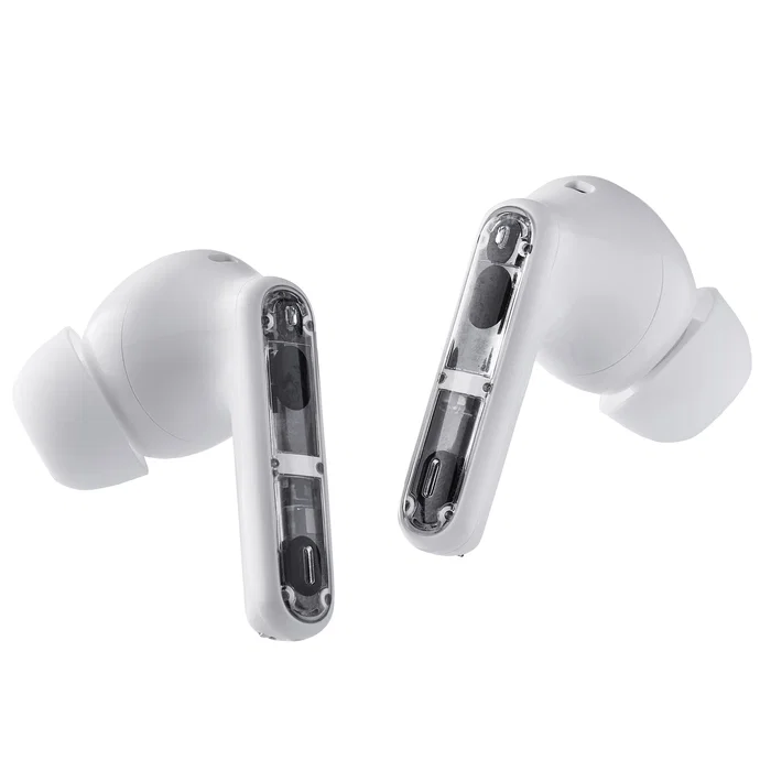 Intenso T312AE - Auriculares Inalámbricos True Wireless Bluetooth 5.4, Cancelación Activa de Ruido (ANC), Modo Transparencia, Autonomía 25h, USB-C, Color Blanco
