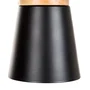 SKD Lámpara Colgante Margot de Aluminio y Madera, Blanco, 220x130 mm