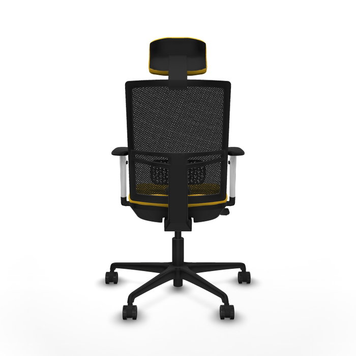 PIQUERAS Y CRESPO Silla de oficina Yunquera con mecanismo Sincro/Traslack, Amarillo y Negro PIQUERAS Y CRESPO Silla de oficina Yunquera con mecanismo Sincro/Traslack, Amarillo y Negro