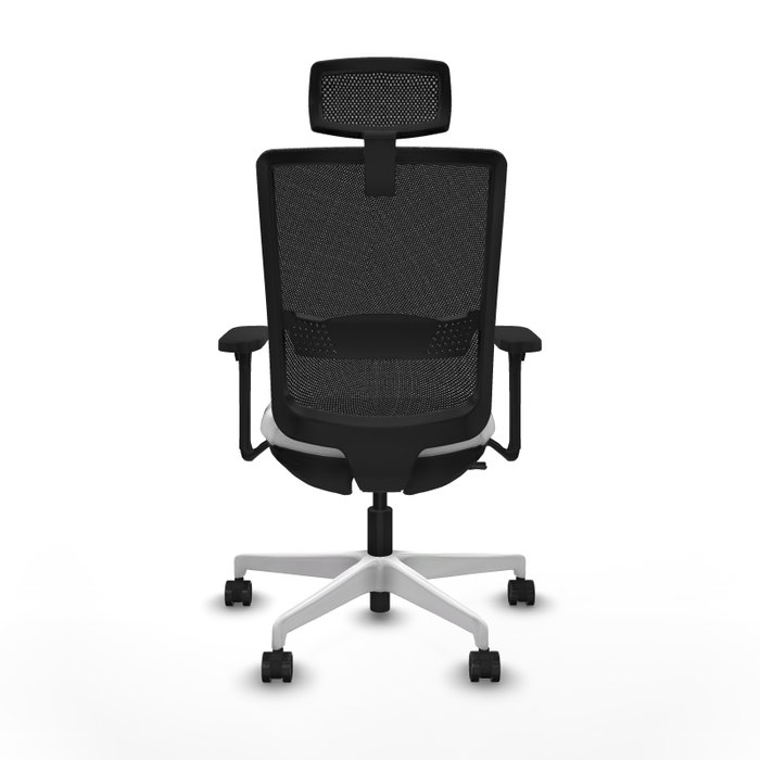 PIQUERAS Y CRESPO Silla de oficina Haches con mecanismo Sincro/Traslack, Blanco y Negro PIQUERAS Y CRESPO Silla de oficina Haches con mecanismo Sincro/Traslack, Blanco y Negro