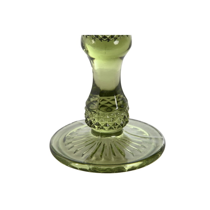 DKD Home Decor Set de 6 Copas de Cristal Grabado Verde 150ml