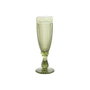DKD Home Decor Set de 6 Copas de Cristal Grabado Verde 150ml