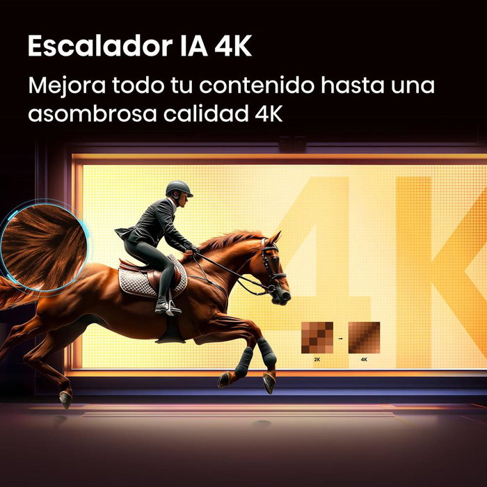 Hisense 65E7S Smart TV QLED 65 Pulgadas 4K UHD Dolby Vision IQ Dolby Atmos HomeOS Game Mode Plus HDMI 2.1