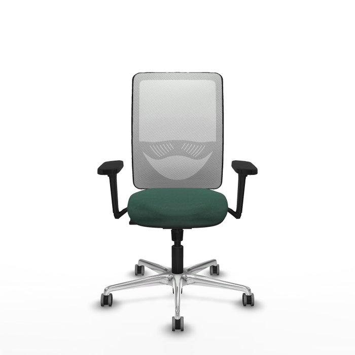 PIQUERAS Y CRESPO Silla de oficina Zulema con mecanismo Sincro, Verde botella y Blanco PIQUERAS Y CRESPO Silla de oficina Zulema con mecanismo Sincro, Verde botella y Blanco