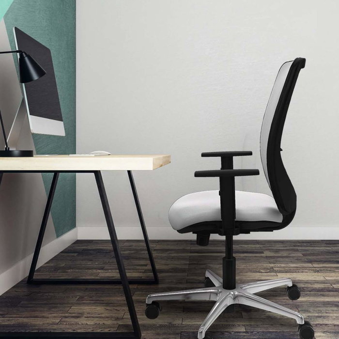 PIQUERAS Y CRESPO Silla de oficina Zulema Gris y Negro