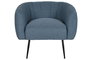 DKD Home Decor Sillon Scandi Azul Dorado 75 x 73 x 81 cm