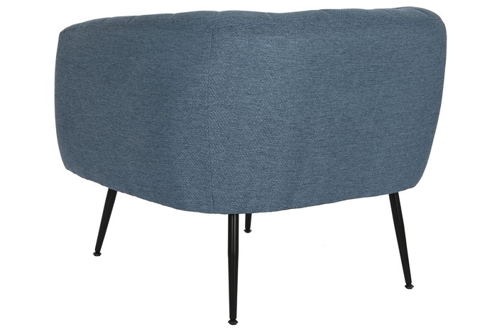 DKD Home Decor Sillon Scandi Azul Dorado 75 x 73 x 81 cm