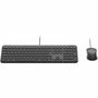 Logitech Signature Slim MK620 Combo Teclado + Ratón Cableado USB-C, Negro, QWERTY Español, Teclado Númerico, Sensor Óptico 4000 DPI, Sostenible