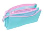 Safta Bolso escolar portatodo triple Gabby's Dollhouse con 3 cremalleras, 120x30x220 mm