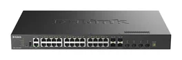 D-Link Switch gestionable L3 Stackable DXS-3410-32XY 24x10GBase-T + 4x10G SFP+ + 4x25G SFP28 Multi-GL3 25G