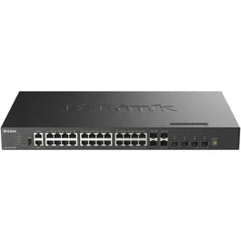 D-Link Switch gestionable L3 Stackable DXS-3410-32XY 24x10GBase-T + 4x10G SFP+ + 4x25G SFP28 Multi-GL3 25G