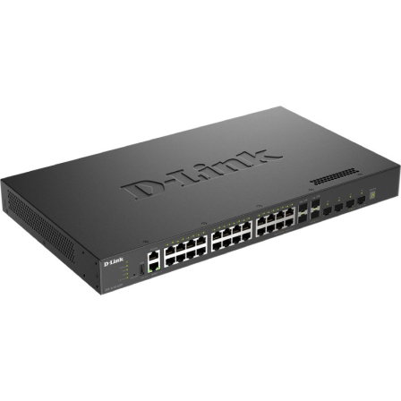 D-Link Switch gestionable L3 Stackable DXS-3410-32XY 24x10GBase-T + 4x10G SFP+ + 4x25G SFP28 Multi-GL3 25G