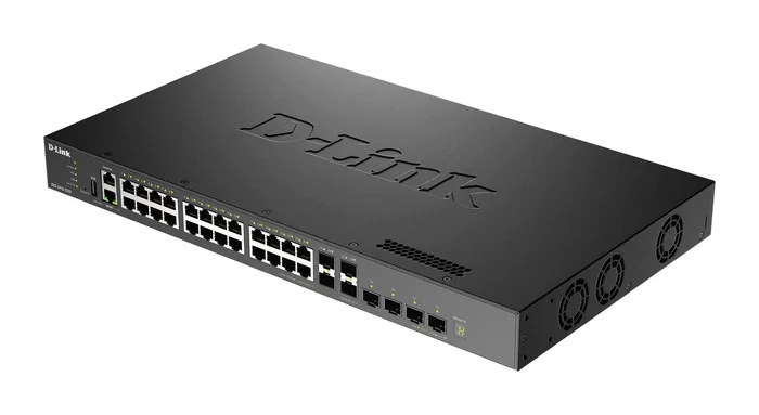 D-Link DXS-3410-32XY Switch de Red Apilable Gestionado Nivel 3, 24x Puertos 10GBase-T + 4x SFP+ + 4x SFP28 de 25G, Full Duplex, Rack