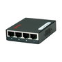 ROLINE Switch Gigabit Ethernet Pocket, 4 Puertos RJ-45, Full Duplex, Auto-Negociación, 200 g