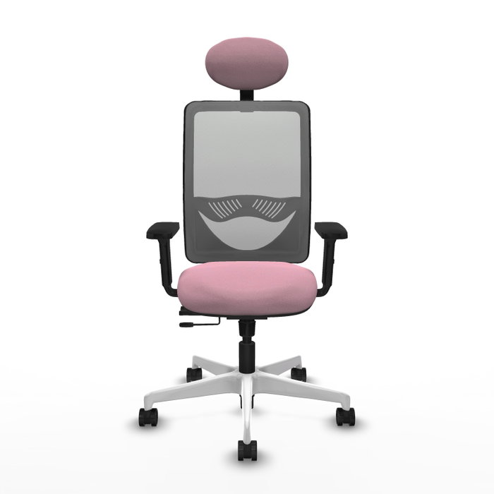 PIQUERAS Y CRESPO Silla de oficina Zulema Rosa y Gris PIQUERAS Y CRESPO Silla de oficina Zulema Rosa y Gris
