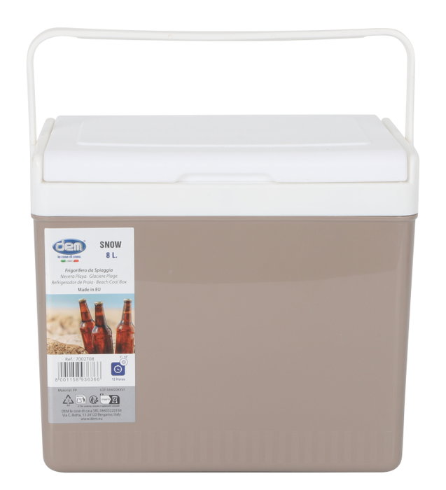 Inde Nevera Playa 8L Snow Surtida, Medidas 18 x 28.4 x 25 cm (8 Unidades)