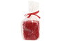 DKD Home Decor Vela de Cera de Parafina Roja con Aroma a Fresa y Rosas