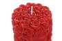 DKD Home Decor Vela de Cera de Parafina Roja con Aroma a Fresa y Rosas