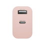 dbramante1928 re-charge Adaptador de corriente 20W Rosa con USB-C y USB