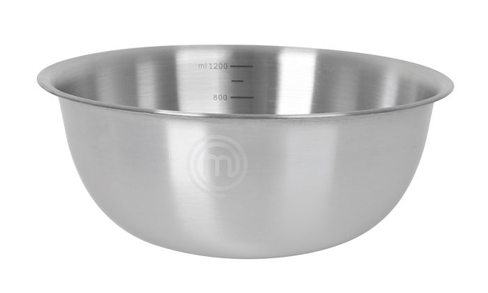 Masterchef Bol Acero Inoxidable Ø19 x 7.5 cm / 1.2 L (24 Unidades)