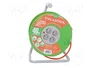 PLASTROL Prolongador de alimentación H05VV-F 3G1,5mm2 40m naranja