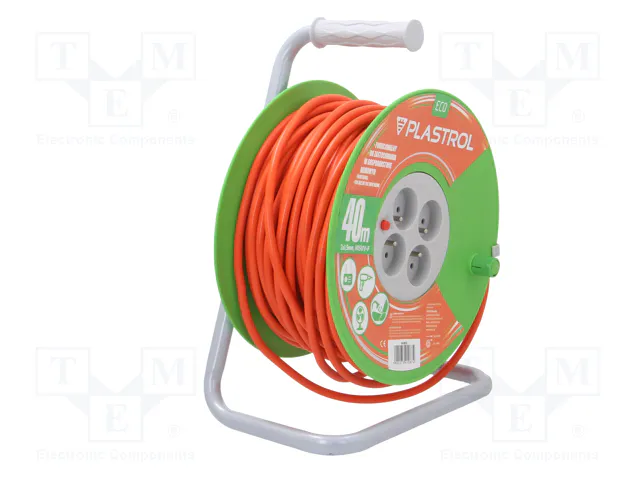 PLASTROL Prolongador de alimentación H05VV-F 3G1,5mm2 40m naranja PLASTROL Prolongador de alimentación H05VV-F 3G1,5mm2 40m naranja