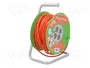 PLASTROL Prolongador de alimentación H05VV-F 3G1,5mm2 40m naranja