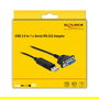 DeLOCK Adaptador USB 2.0 a Serie RS-232 con Conectores Macho/Hembra Negro 1.8m 66281