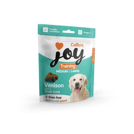 Calibra Joy Dog Training M&L Premios para Perros Adultos, Venado y Pato, Bolsa 300 gr