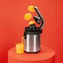 Cecotec Xqueeze RetroJuice 600 Steel Licuadora centrífuga 600 W Negro, Metálico