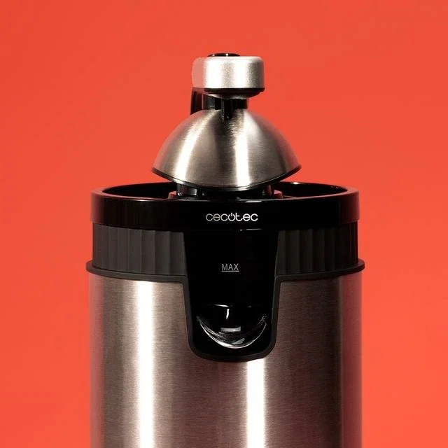 Cecotec Xqueeze RetroJuice 600 Steel Licuadora centrífuga 600 W Negro, Metálico Cecotec Xqueeze RetroJuice 600 Steel Licuadora centrífuga 600 W Negro, Metálico