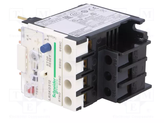 SCHNEIDER ELECTRIC Relé térmico TeSys K 3,7-5,5A NO+NC SCHNEIDER ELECTRIC Relé térmico TeSys K 3,7-5,5A NO+NC