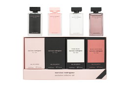 Narciso Rodriguez Miniature Gift Set 7.5ml For Her EDT + 7.5ml For Her EDP + 7.5ml Pure Musc EDP + 7.5ml Musc Noir Rose EDP