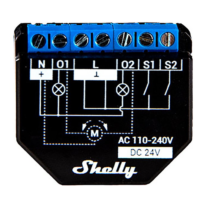 Shelly Módulo switch Wi-Fi BT Plus 2PM