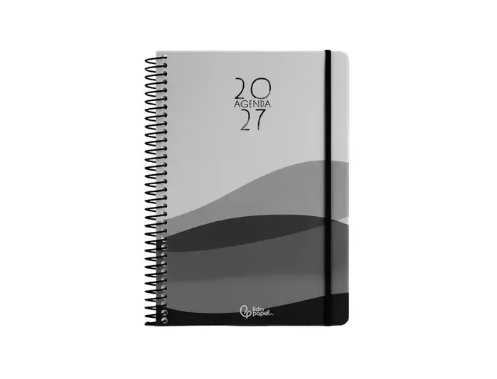 Liderpapel Agenda de oficina 2027 día por página A4 negro