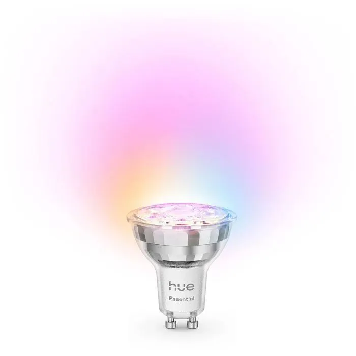 Philips hue white and color ambiance essential bombilla de foco led gu10 4.7 w (equivalente 50 w) clase f luz blanca de frÍa a c