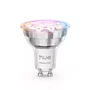 Philips Hue Bombilla LED Inteligente Bluetooth White and Color Ambiance GU10, 4.7 W (Equivalente 50W), 16 Millones de Colores, Luz Blanca Cálida a Fría, Clase F