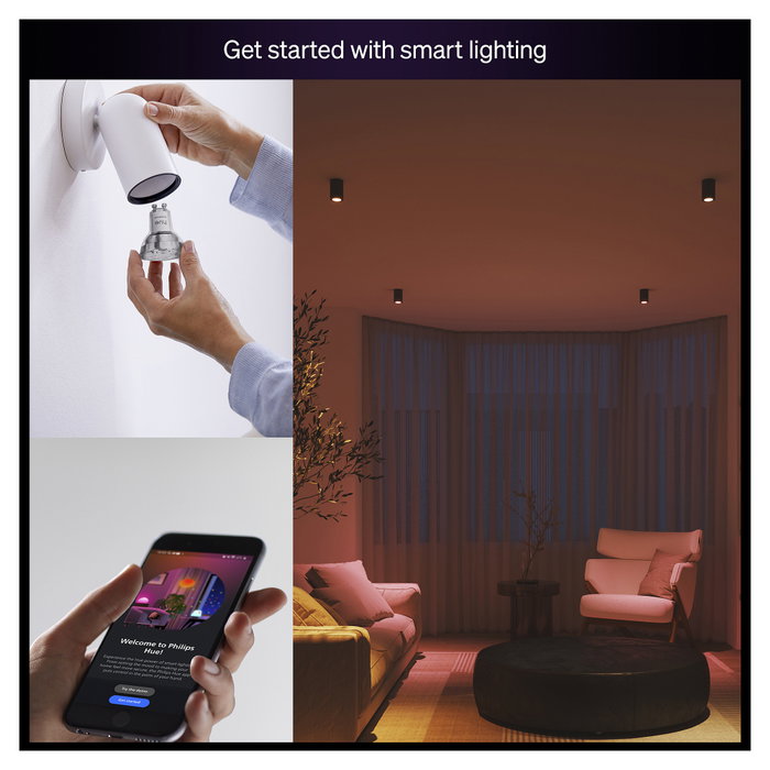 Philips Hue Essential White and Color Ambiance GU10 LED 4,7 W