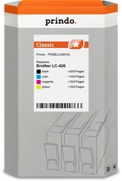 Prindo Multipack de tintas Negro, Cian, Magenta, Amarillo PRSBLC426VAL Classic