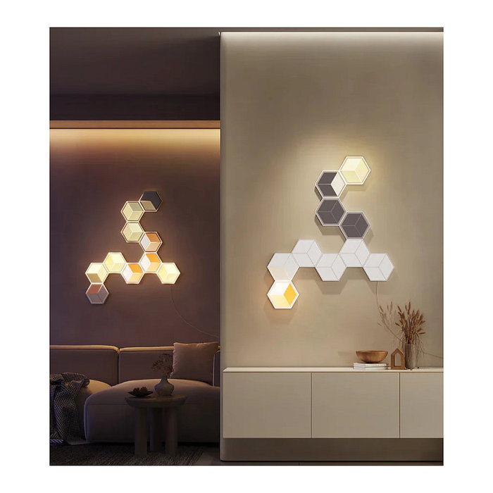 Govee Glide Hexagon Light Panels Ultra 7 Pack Meteor Gray H606A Govee Glide Hexagon Light Panels Ultra 7 Pack Meteor Gray H606A