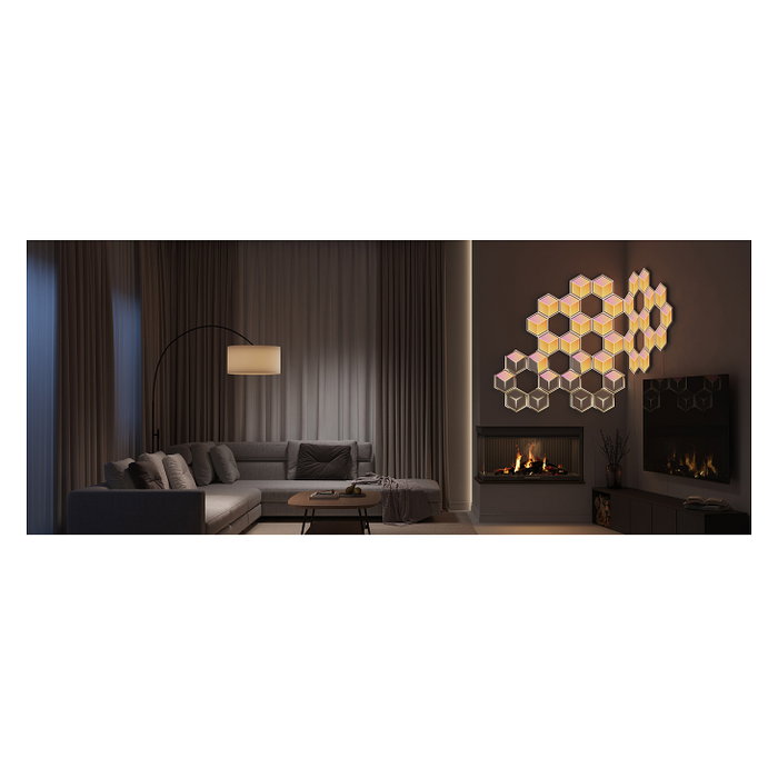 Govee Glide Hexagon Light Panels Ultra 7 Pack Meteor Gray H606A Govee Glide Hexagon Light Panels Ultra 7 Pack Meteor Gray H606A