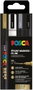 Posca Estuche de 4 Rotuladores de Pintura PC-3M/4C Punta Cónica 0,9-1,3 mm
