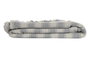 DKD Home Decor Plaid Basicos Gris Crudo 260 x 230 cm Algodon reciclado Poliester (2 Unidades)