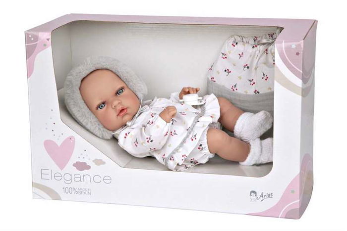 Muñecas Arias Muñeca Elegance 30 cm Natal Gris c/bolsa multiusos cuerpo vinyl sexo niña Muñecas Arias Muñeca Elegance 30 cm Natal Gris c/bolsa multiusos cuerpo vinyl sexo niña