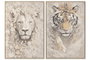 DKD Home Decor Cuadro Lienzo PS 82,5x4,5x122,5 2 Surtido
