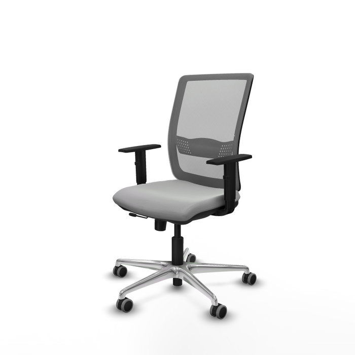 PIQUERAS Y CRESPO Silla de oficina Haches Gris con mecanismo Sincro/Traslack PIQUERAS Y CRESPO Silla de oficina Haches Gris con mecanismo Sincro/Traslack