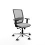 PIQUERAS Y CRESPO Silla de oficina Haches Gris con mecanismo Sincro/Traslack