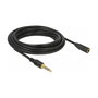 DeLOCK Cable de extensión de audio 3,5 mm 4 Pin de macho a hembra 5 m negro