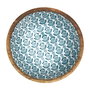 Home Deco Factory Bol Madera Jaipur Azul Diámetro 24 cm