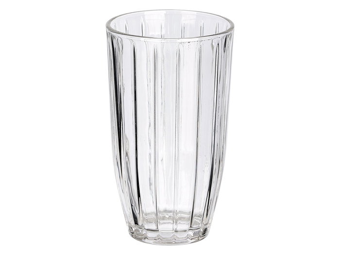 Vivalto Vaso Alto Rayas 440 ml Transparente Vidrio 8.2 x 14.2 x 8.2 cm (Set de 24)